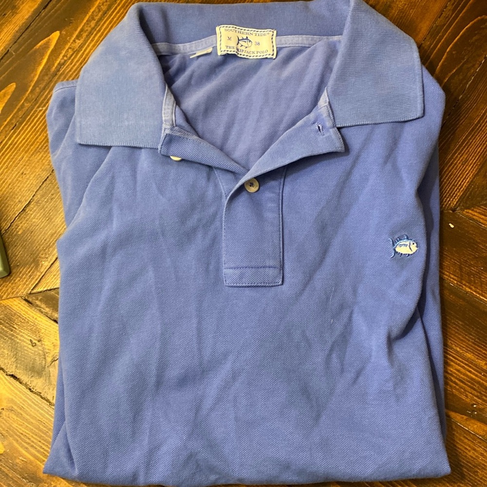 Southern Tide blue polo shirt skipjack